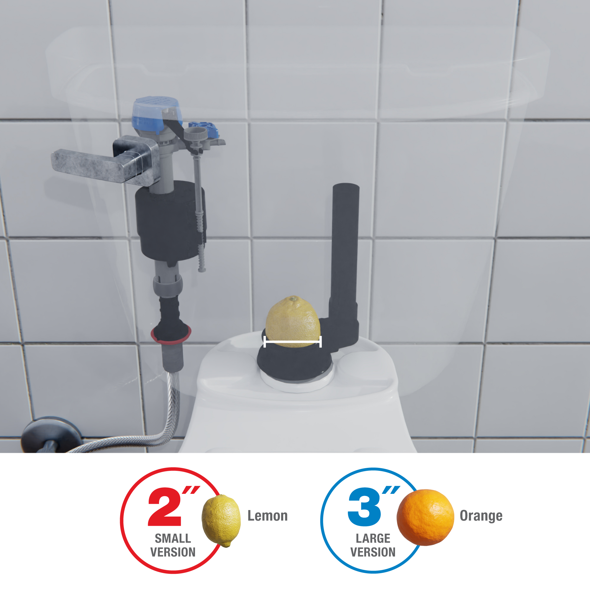 Fluidmaster Universal Toilet Flapper 2" & 3" with Water Control photo 3