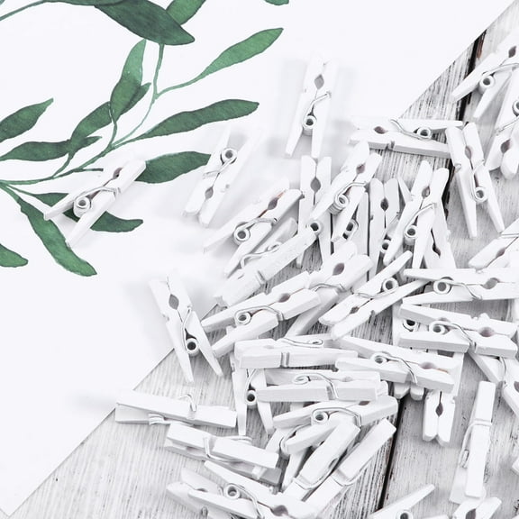 Milisten 100Pcs White Paper Clips for Organizing Documents and Cable Management