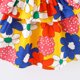 thumbnail image 4 of Vestido Para Niñas Ropa Para Bebés Ropa De Verano Para Niños Pequeños Vestido De Algodón Con Estampado Floral Vestido Con Hombros Caídos Con Volantes Amarillo Odeerbi LM103-2060, 4 of 9