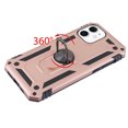 thumbnail image 4 of Kaleidio Case For iPhone 13 (6.1") [Hybrid Protector] Rubberized Shockproof [Ring Stand] 2-Piece Armor Cover [Rose Gold/Black], 4 of 7