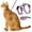 Red, variant on Adjustable Cat Leash I Shaped Vest Type Pet Chest Strap for Walking and Training Comfortable and Secure Fit for Feline