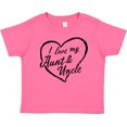 thumbnail image 3 of Inktastic I Love My Aunt and Uncle in Black Chalk Heart Boys or Girls Baby T-Shirt, 3 of 5
