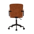 thumbnail image 4 of Porthos Home  Nels Adjustable PU Leather Swivel Office Chair Brown, 4 of 6