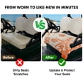 thumbnail image 4 of Golf Cart Seat Covers for 2 Seater,Orange Coastal Starfish Microfiber Cart Seat Towel Blanket,Farmhouse Nautical Coral Conch Absorbent Breathable NonSlip Bench Seats Protector for Golf Course 51"x31", 4 of 9