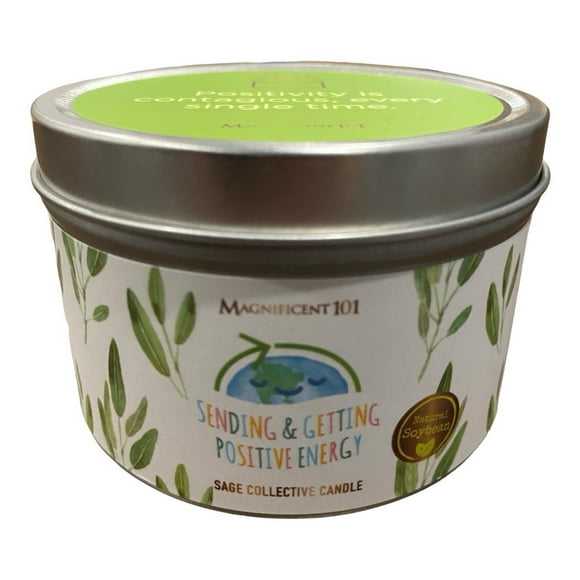 Vela Aromaterapia Magnificent 101 Salvia Energía Positiva