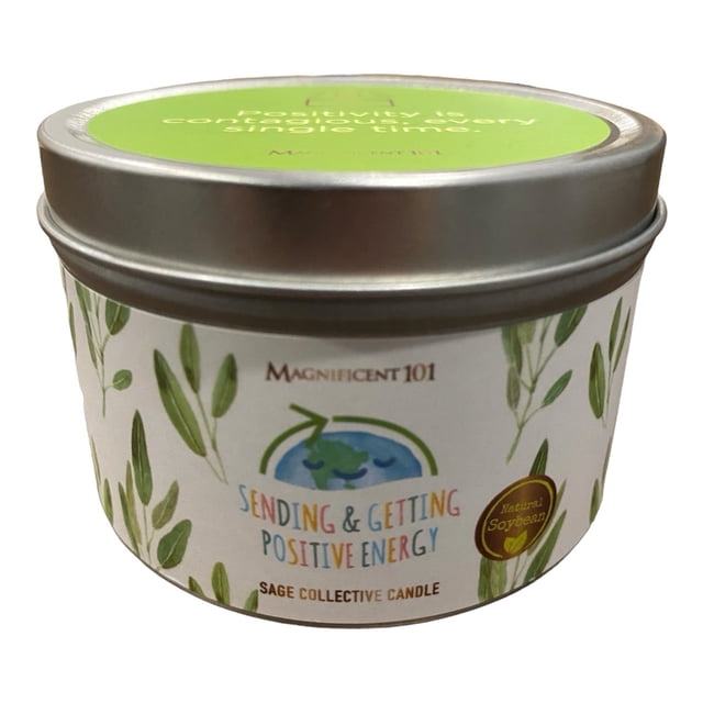 Vela Aromaterapia Magnificent 101 Salvia Energía Positiva