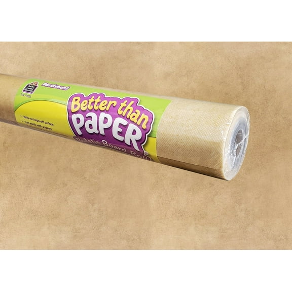Teacher Created Resources Parchment Better Than Paper Bulletin Board Roll, 4' x 12' (TCR 77033)