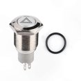 thumbnail image 1 of 16mm Universal Red LED Push Button Switch for Car Warning Light Applications with Advanced Technology, 1 of 5