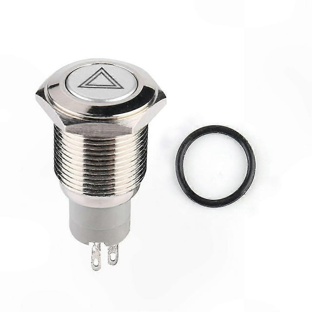 16mm Universal Red LED Push Button Switch for Car Warning Light Applications with Advanced Technology