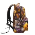 thumbnail image 3 of Easygdp Cute Cat Sunflower Mochila Ergonómica Versátil para Laptop - Múltiples Bolsillos, Correas Ajustables, Unisex para Escuela, Viajes y Actividades al Aire Libre-One Size, 3 of 5