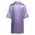 thumbnail image 6 of Blmnix Sexy Nightgown Womens Nightgown Sleep Dresses Silk Nightgown Night Shirts Blue V-Neck Short Elbow-Length Womens Nightgowns Sexy,M, 6 of 6