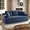Blue, variant on Eyisean 66.5'' Boneless Cloud Loveseat Deep Seat Sofa, 2-Seater Corduroy Upholstered Couch with Cup Holder & Side Pocket, Washable Cover, No Assembly Required, Modern Sofa Couches for Small Space