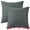 Black, variant on Unique Bargains Solid Indoor Outdoor Linen Decorative Throw Pillow Cover (2 Count) Beige 16" x 16"