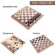 thumbnail image 3 of Juego de ajedrez de madera multifuncional 3 en 1, juego de tablero de ajedrez plegable, juegos de viaje, damas de ajedrez, juego de damas y backgammon, juguetes educativos de entre, 3 of 3