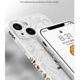 thumbnail image 5 of Cartoon Astronaut Side Print Planet Background Pattern White Phone Case, Shockproof Silicone Soft Case for iPhone 13, 5 of 13