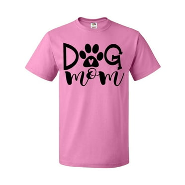 Inktastic Dog Mom with Paw Print T-Shirt