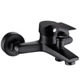 thumbnail image 3 of 1pc Zinc alloyBathroom Faucet Black Wall Mounted Home Bathtub Shower Mixer Tap, 3 of 5