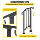 thumbnail image 3 of VEVOR Barandilla de escalera para exteriores, para pasamanos de aluminio de 1 o 2 escalones, pasamanos de transición flexible para porche delantero, riel de piquete con kit de instalación, 3 of 9