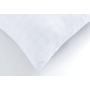 Yatas Bedding Machine Washable Hotel Quality Bed Pillow for Sleeping, Fluffy & Soft Pillows for Bedroom, Special Stress Reducing Cotton Carbon Fiber Cover, Back/Side Sleepers, White, Standard