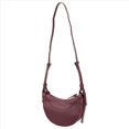 thumbnail image 2 of Bolso de Media Luna Informal y Versátil, Bolso de Sillín, Bolso de Moda, Bolso de Hombro, Bolso de Mensajero de Gran Capacidad, Rojo Vino, 2 of 8
