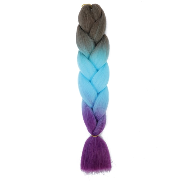 XmhyTop-A Extensiones de cabello sintético trenzado multicolor jumbo ombré de 60 cm, 3 piezas, ideal para trenzas regulares y con giros DIY, C55