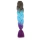 thumbnail image 1 of XmhyTop-A Extensiones de cabello sintético trenzado multicolor jumbo ombré de 60 cm, 3 piezas, ideal para trenzas regulares y con giros DIY, C55, 1 of 5