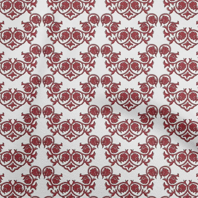 oneOone Viscose Jersey Maroon Fabric Block Craft Projects Decor Fabric Printed By The Yard 60 Inch Wide