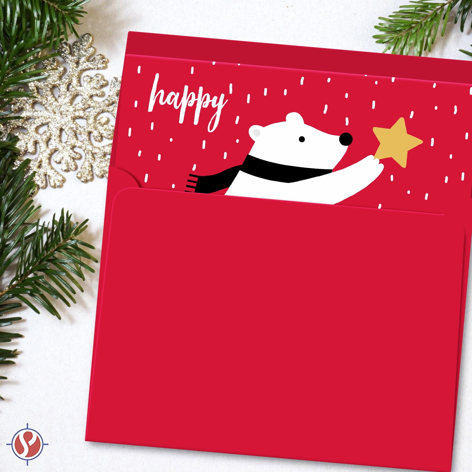 2026 Red Blank Greeting Cards Set - 5" x 7" Cards with A7 Envelopes - Great for Greetings, Invitations, Thank You Cards, Announcements - Scored for Easy Folding - 50 Cards and 50 Envelopes per Pack