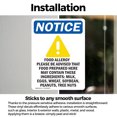 thumbnail image 3 of (2 Pack) Food Allergy Notice Sign With Symbol OSHA Notice Sign 7 Inch X 10 Inch Vinyl Label Decal Sticker Weather Resistant, UV Protected for Workplace, Business, and Construction Site,, 3 of 7