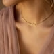 thumbnail image 4 of Collar con nombre personalizado para mujer, cualquier fuente con caja, cadena con placa de identificación dorada, mejor amigo, regalo de cumpleaños perfecto, Gargantilla 2022, 4 of 4