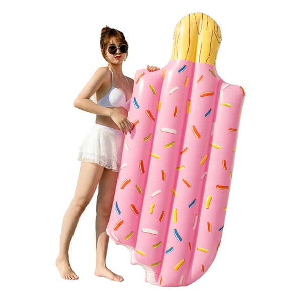 Ice Cream Shaped Pool Raft for Kids & Adults Summer Fun Popsicle Float