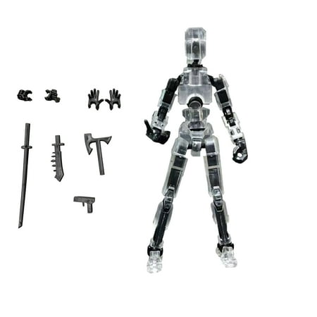 13 Articulated Robot Figure Model, Movable Jointed Robot Action Figure Toys,13 Fully Articulated Action Figures, Game Gifts for Home Office Desktop
