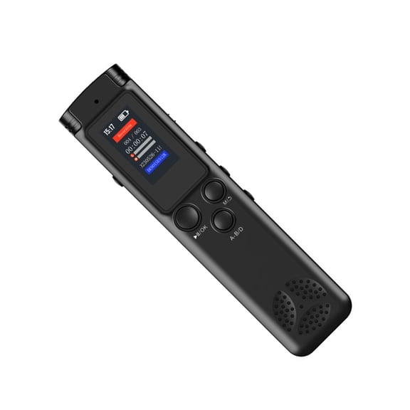 16GB/64GB Rechargeable Sound Recorder Voice Activated Recording Device for Seminars Workshops Multiple Format
