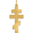 thumbnail image 5 of 14K Yellow Gold Eastern Orthodox Cross Pendant (32 X 14) Made In United States c1321, 5 of 6