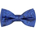 thumbnail image 1 of LAICAIW Solid Banded Adjustable Length Pre-tied Boy's Bow Tie, 1 of 7