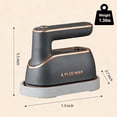 thumbnail image 5 of A PLUS MAX 2-in-1 Steam Iron & Clothes Steamer - Handheld Portable Garment Wrinkle Remover, Fast Heat-Up, Large Soleplate, 150ml Water Tank - Lightweight for Home, Travel#Summervibes, 5 of 11