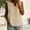 *Beige, variant on ClodeEU Women's Sleeveless V Neck Linen Blouse, Casual Loose Fit Breath Summer Tank Top Beige,Women's Plus L