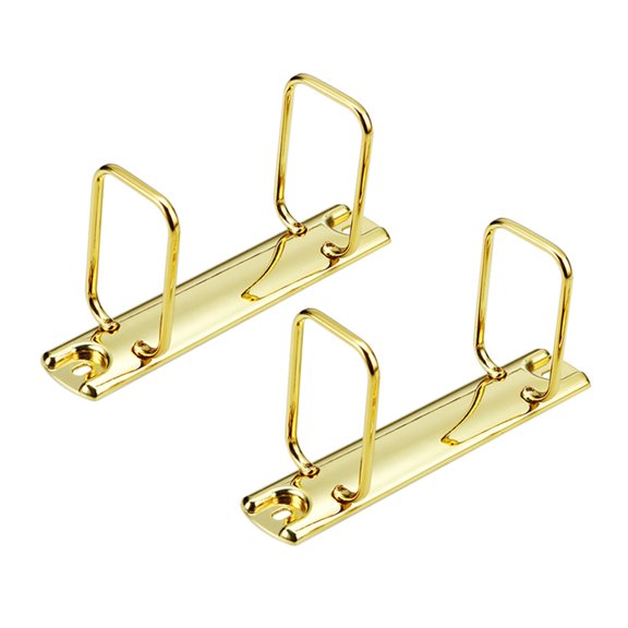 2Pcs Square Metal Binding Clip Two Hole Metal Binding Rings For Documents