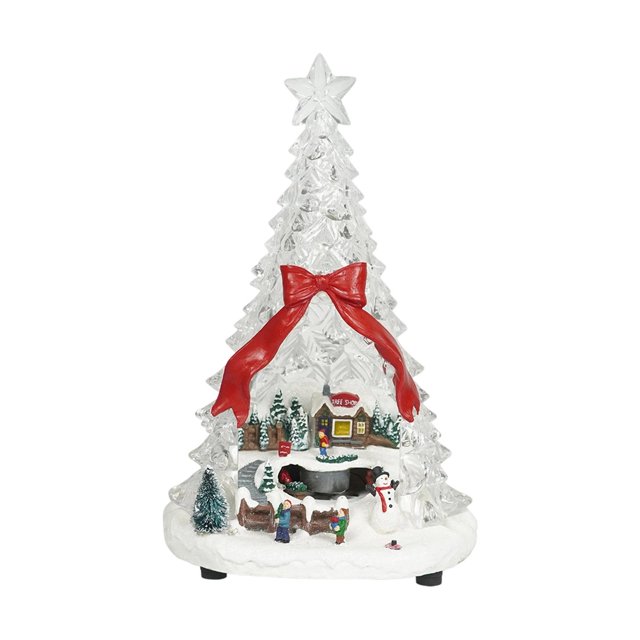 Figura de de iluminado, luz nocturna, caja de música, centro de mesa, adorno de escritorio para interior, dormitorio, sala de estar,