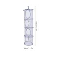 thumbnail image 2 of MasteelfCA 1pc 4 Layers Foldable Hanging Storage Basket Mesh Laundry Drying Basket, 2 of 7