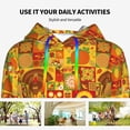 thumbnail image 4 of Wukai Thanksgiving Day Print Womens Hoodies Fleece Sweatshirts Long Sleeve Sweaters Pullover Fall Outfits Winter Clothes-Medium, 4 of 7