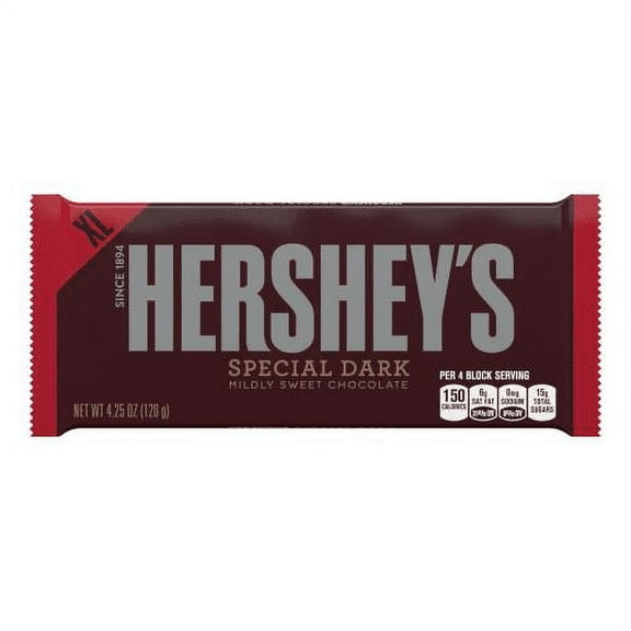 Hershey's Special Dark Mildly Sweet Chocolate 4.25 oz (Pack of 20)