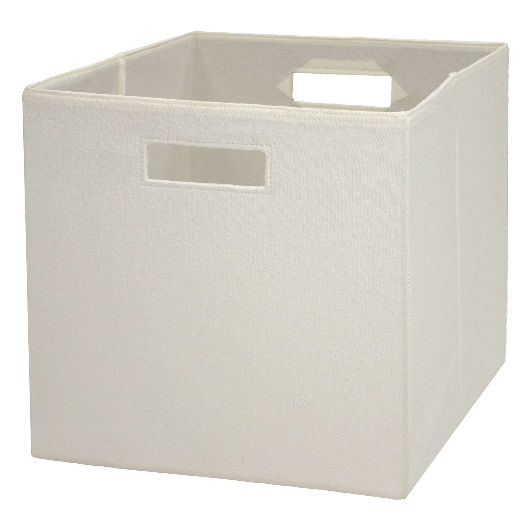 Better Homes & Gardens Fabric Cube Storage Bins (12.75 inch x 12.75 inch), Set of 2, Black Stripe