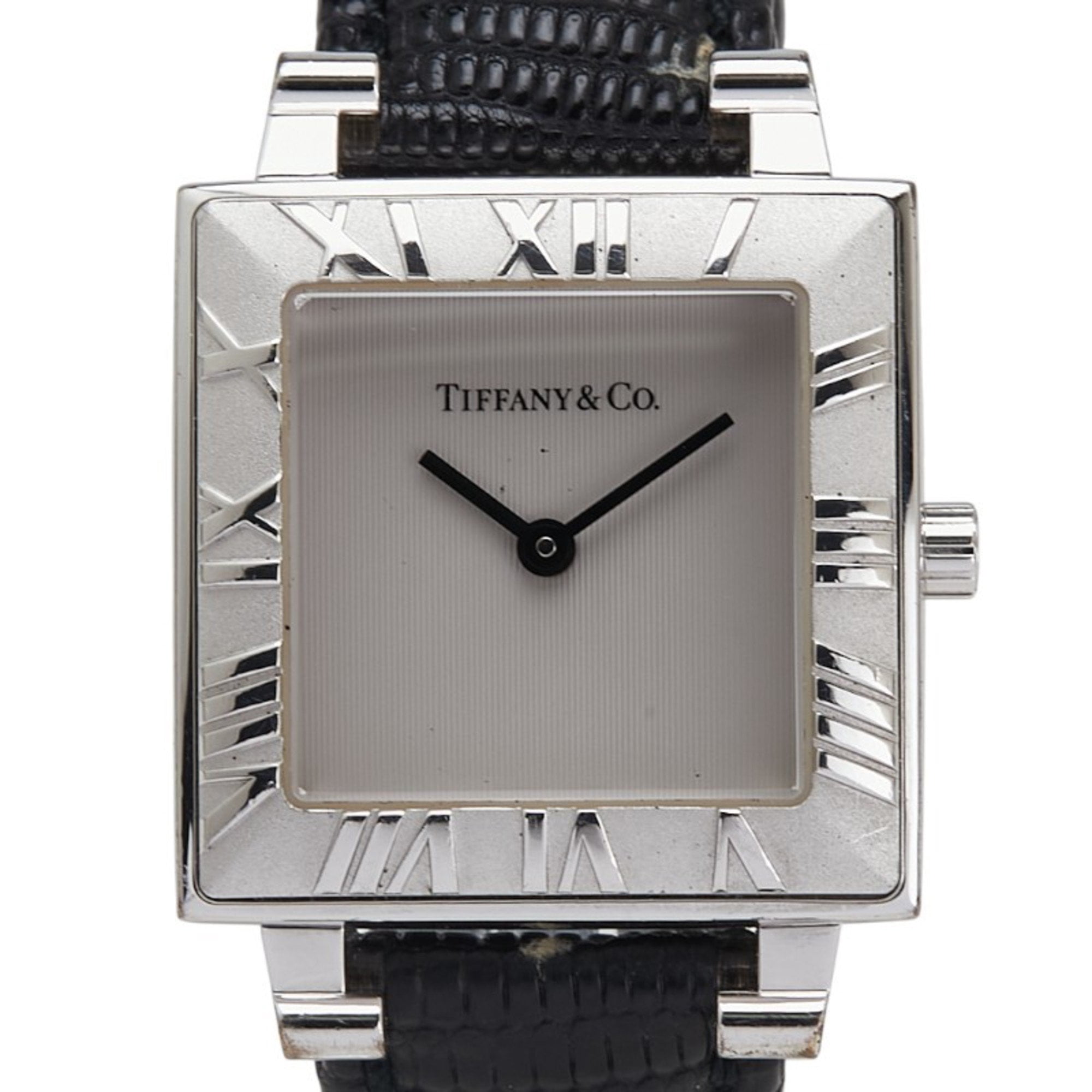 Pre-Owned Tiffany & Co. Atlas Quartz Watch with Silver Dial 