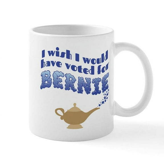 CafePress - Wish I Voted Bernie Mug - 11 oz Ceramic Mug - Novelty Coffee Tea Cup