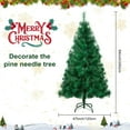 thumbnail image 6 of 7 FT Artificial Christmas Tree, Imitation Pine Needle Christmas Tree, Simulated Pine Needle Xmas Tree, Winter Party Decoration with Detachable Metal Base, 6 of 8