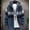 Blue, variant on XMMSWDLA Deals Clearance Tops for Men Patchwork Long Sleeve Knitting Hooded Cardigan Zipper Coats