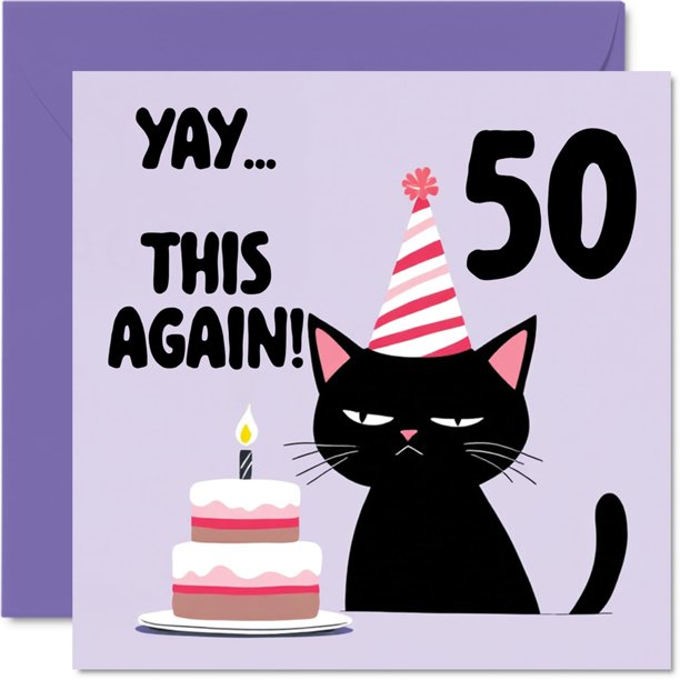 Tarjeta de felicitación para 50 cumpleaños de Stuff4 ¡Yay This Again! 50