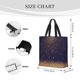 thumbnail image 3 of Easygdp Gold Black Glitter Bolsa Tote para Mujer, Bolso de Hombro para Trabajo, Playa, Viajes, Compras y Supermercado, 3 of 7