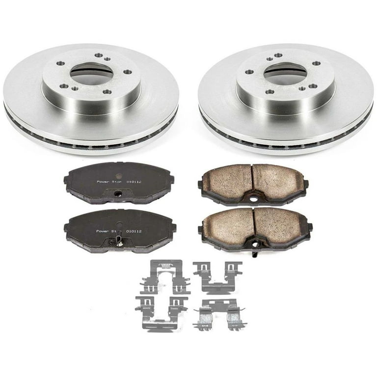 Power Stop Front Stock Replacement Brake Pad and Rotor Kit KOE733